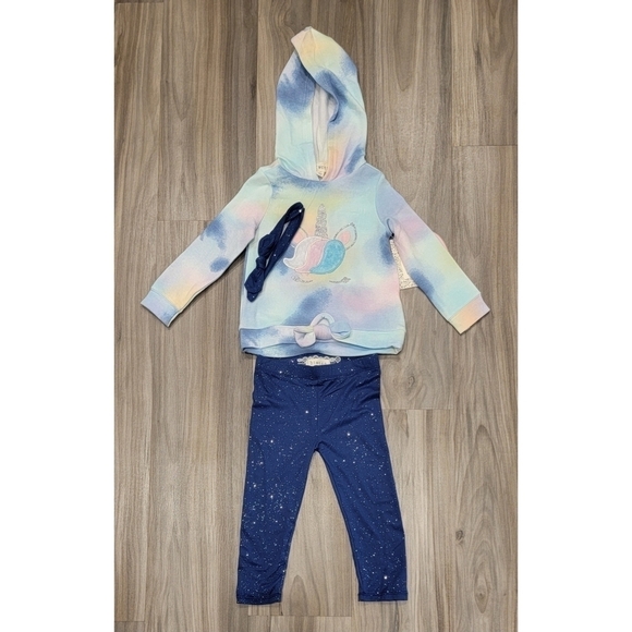 NWT Cozy Children's Btween Outfit with Tie-Dye Hoodie size 2T - Picture 2 of 6